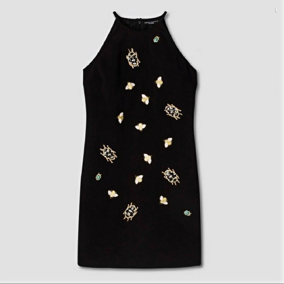 Victoria Beckham Halter Bug Bee Jeweled Dress - Picture 8 of 8